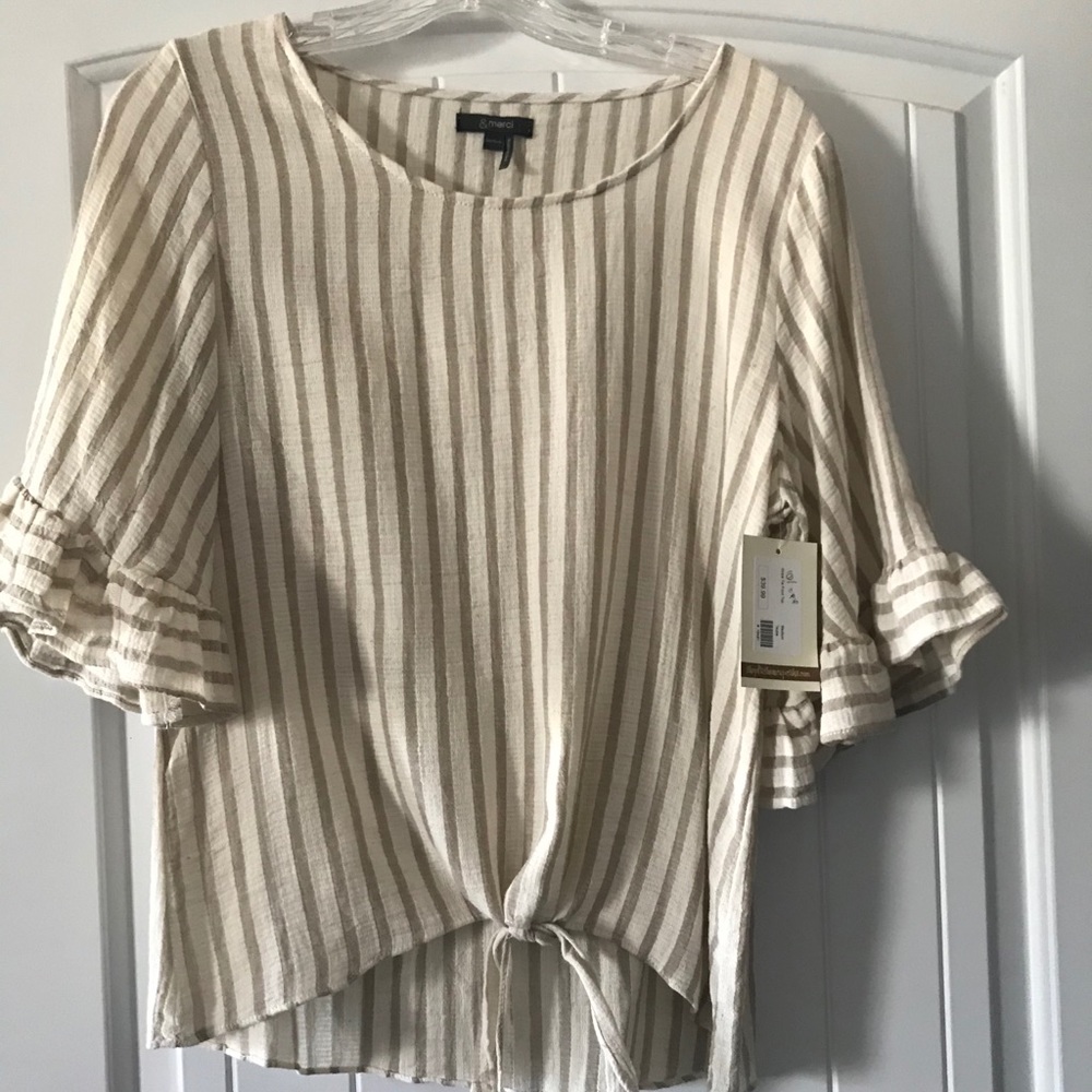 Cute striped boutique top